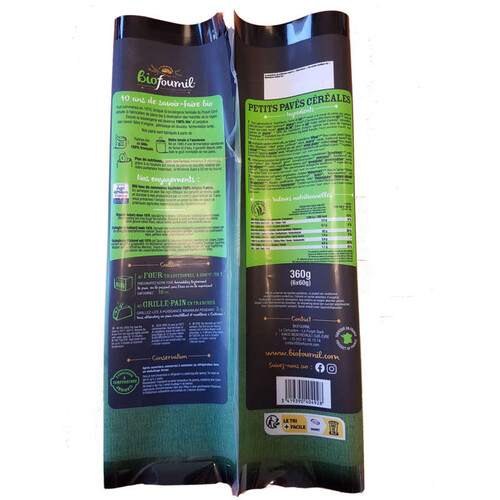 Biofournil Mpad 6 Petits Pavés Céréales