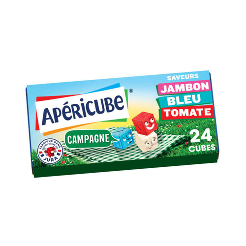 Apéricube fromage fondu apéritif panier de campagne 24 cubes 125g