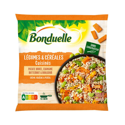 Bonduelle Patate douce, edamame butternut & boulgour légumes cuisinés 500g