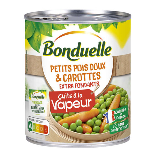 Bonduelle Petits pois doux & Carottes 530g