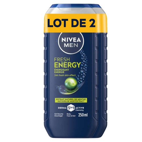 Nivea Men Gel Douche energy x2