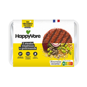 HappyVore Steaks Végétaux et Gourmands x2 260g