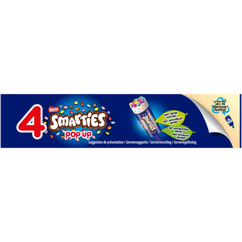 Smarties Pop Up Vanille 4x52g