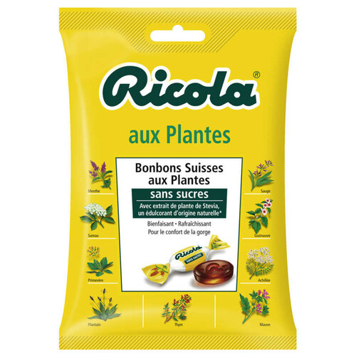 Ricola Sans Sucres Aux Plantes (Avec Extrait De Stévia) Sachet De 70G