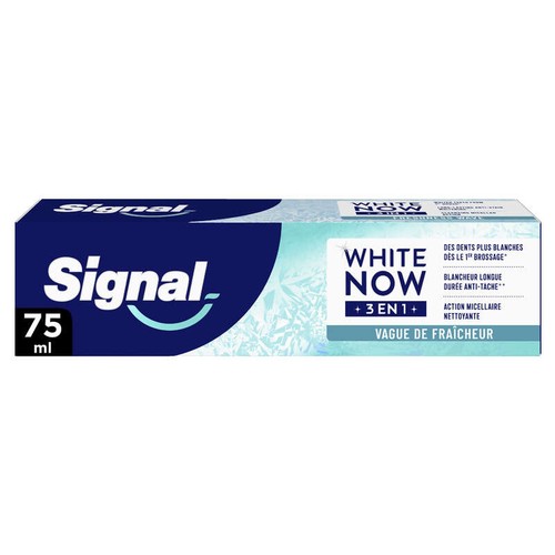 Signal White Now Dentifrice 3en1 Fresh Kiss Vague de fraicheur 75ml