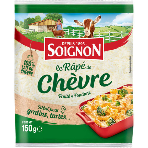 Soignon Le râpé de chèvre 150g