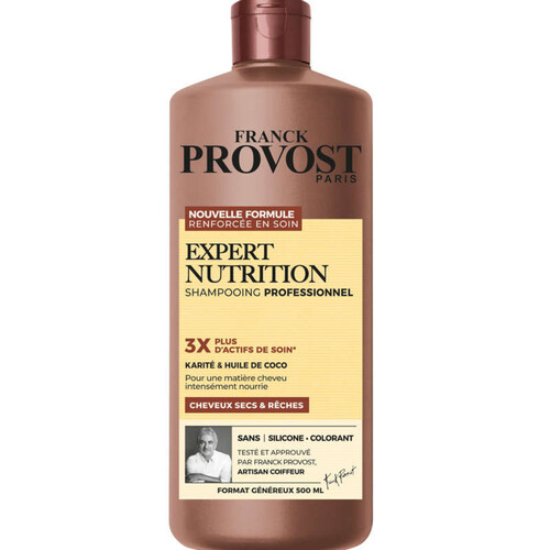 Franck Provost expert nutrition shampooing professionnel 500ml