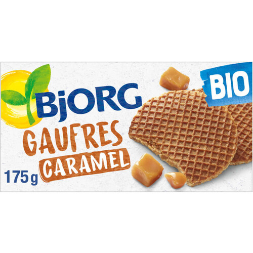 Bjorg Gaufres Caramel Au Beurre Et Sel De Guérande, Bio 175G