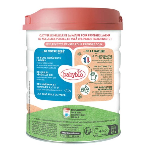 [Par Naturalia] Babybio Lait Primea de 0 à 6 mois 800g