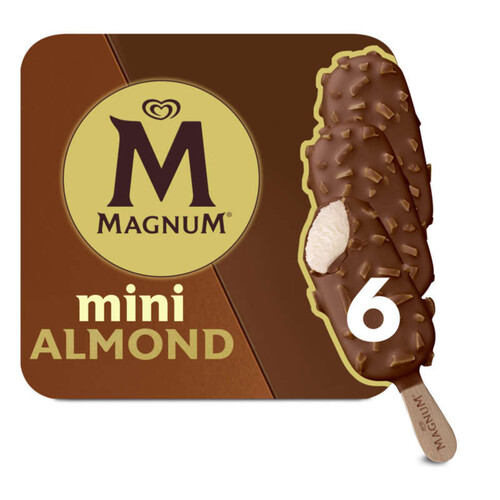 Magnum Glace Bâtonnet Mini Amande x6 276g
