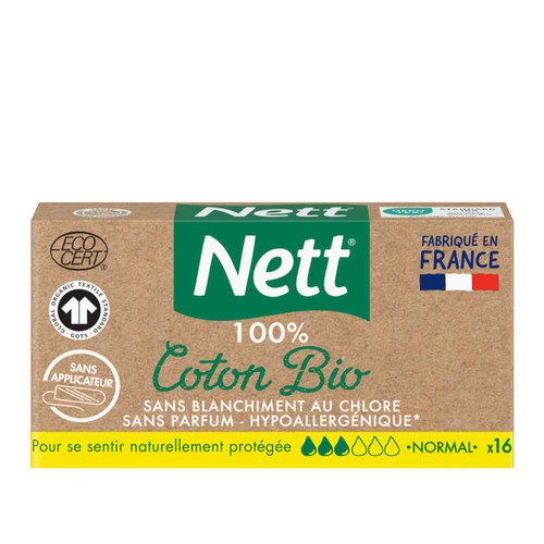 Nett Tampon sans Applicateur Normal Bio x16