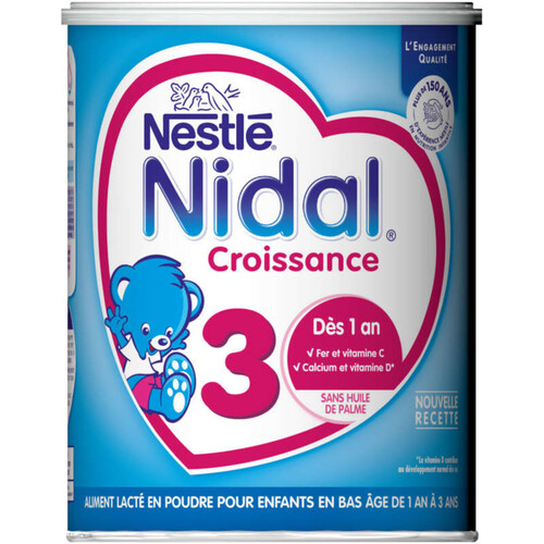 Nestlé NIDAL Lait bébé en poudre dès 1 an 800g