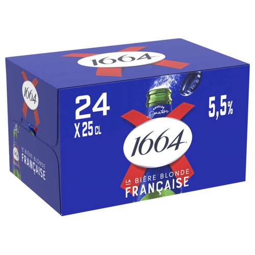 1664 Bière blonde Bouteilles Le pack 24x25cl