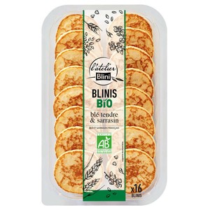 L'Atelier Blini 16 Blinis Cocktail Bio 135g