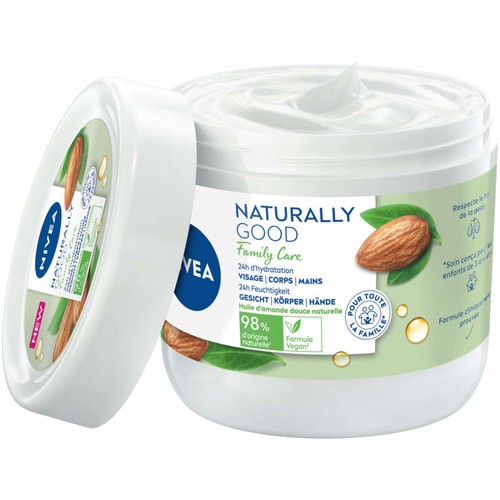 Nivea Naturally Good Crème Visage/Corps & Mains 450ml