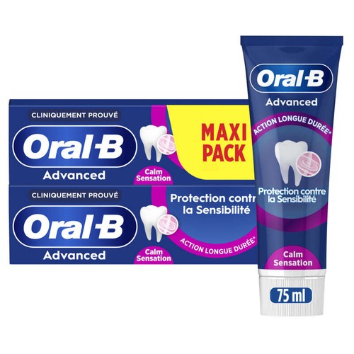 Oral-B Dentifrice Protection Contre la Sensibilité 2x75ml