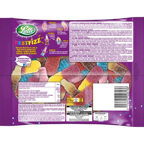 Lutti Bonbons BestFizz 350g