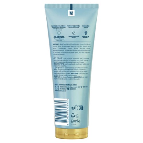 DermaXPro by Head & Shoulders Après-Shampoing Léger  Coco Céramides 220ml