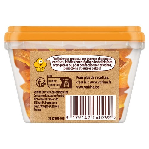 Vahiné Écorces d'Oranges Confites 100g
