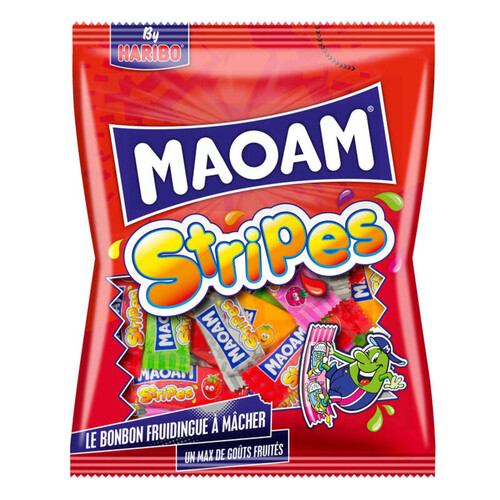 Maoam Bonbons à mâcher Stripes 250g