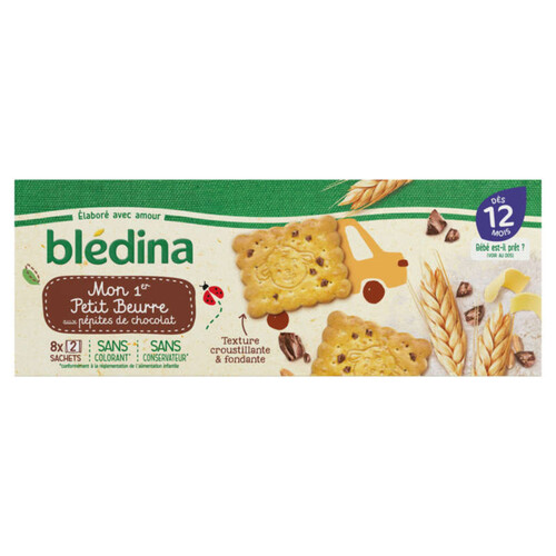 Bledina Mon 1Er Petit Beurre Pépites De Chocolat 133G Dès 12 Mois