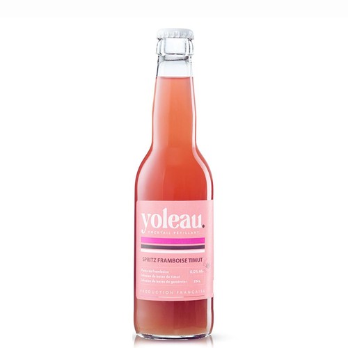Yoleau Cocktail sans alcool Spritz framboise et poivre de timut  25cl