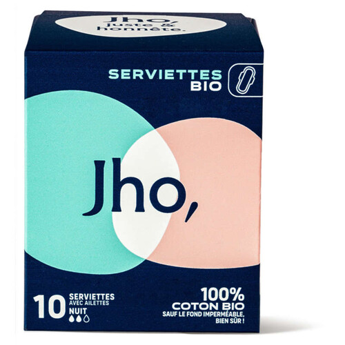 [Para] Jho serviettes fines avec ailettes nuit x10