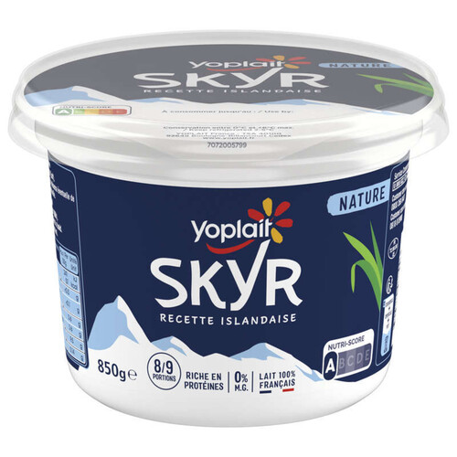 Yoplait Skyr Nature Recette Islandaise 0% MG 850g