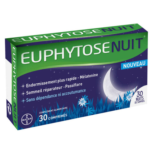 [Para] Euphytose Nuit à la Mélatonine 30 comprimés