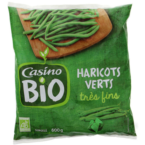 Casino Bio Haricots verts - Très fins - Biologique - 600g