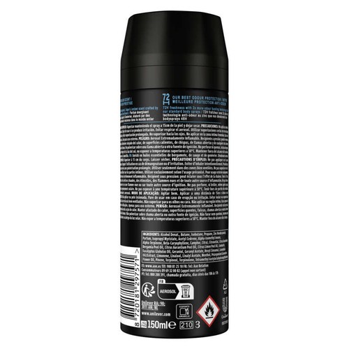 Axe Déodorant homme aqua bergamote 150ml