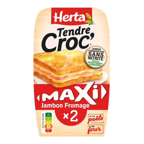 Herta Tendre Croc' Maxi Fromage Jambon 300g