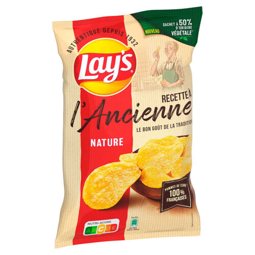 Lay's - Chips recette ancienne nature - Le sachet de 155g