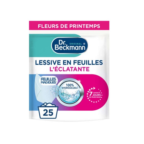 Dr Beckmann Lessive en Feuilles l'Eclatante x25 Feuilles Hydrosoluble