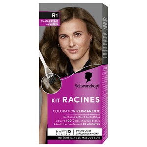 Schwarzkopf Kit Racines Coloration Permanente Châtain Clair à Châtain R1