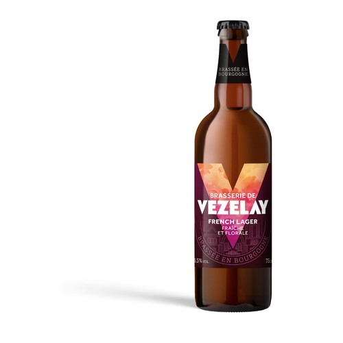 Vezelay Bière lager 4.5% vol. 75cl