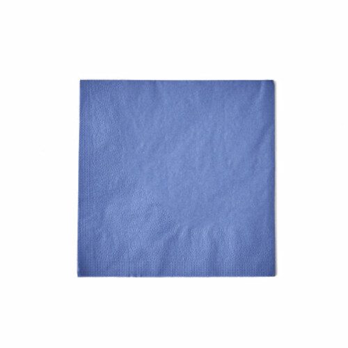 Monoprix Maison 50 Serviettes Double Épaisseur, Bleu Nuit, 33X33Cm