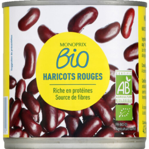 Monoprix Bio Haricots Rouges Bio 250g