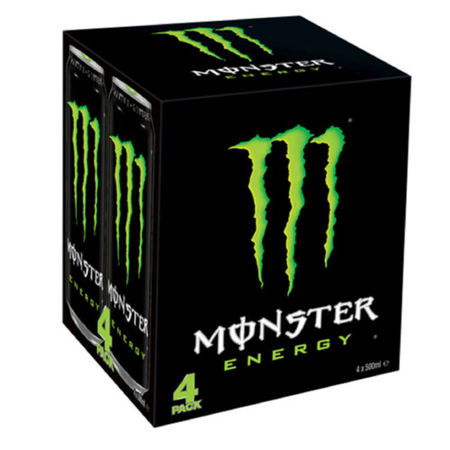 Monster energy Boisson énergisante gazeuse boîte 4x50cl