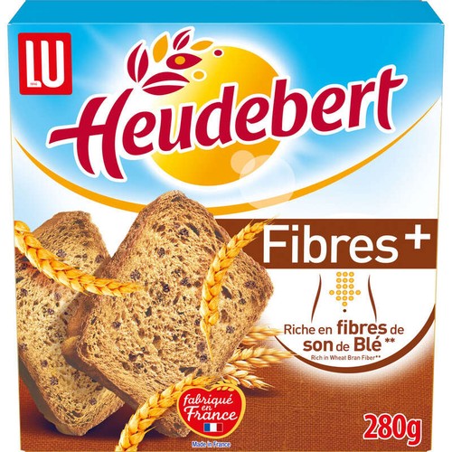 Lu Heudebert Biscottes Fibre + 280g