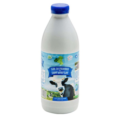 Les 30 fermes de Cant'Avey'Lot Lait Demi-Écrémé U.H.T. HVE 6 x 1L
