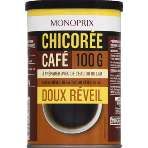 Monoprix Chicorée Café Soluble Doux Réveil 100G