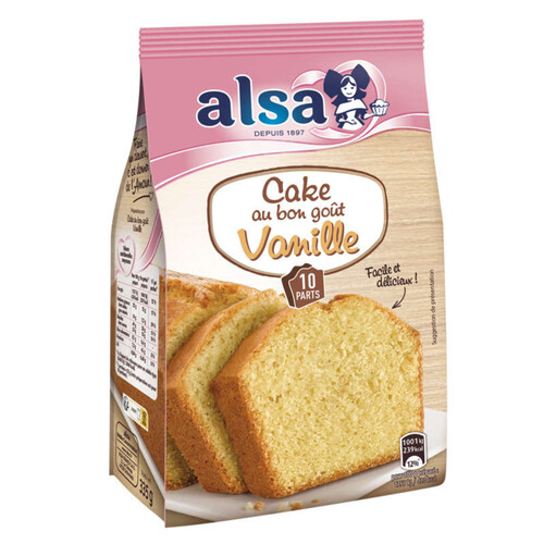 Alsa cake au bon goût vanille 10 parts 335g