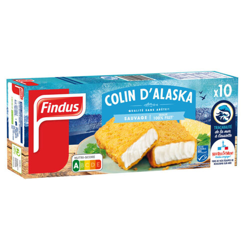 Findus Panés de Colin, Lieu ou d'Alaska 100% filet 510g