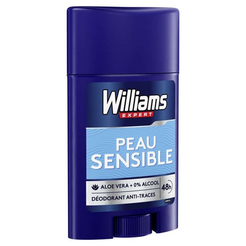 Williams Déodorant Homme Stick Peau Sensible 75ml