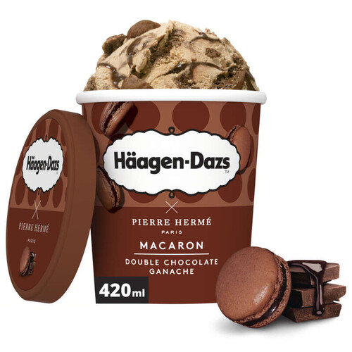 Häagen-Dazs x Pierre Hermé pot macaron double chocolat ganache 420ml