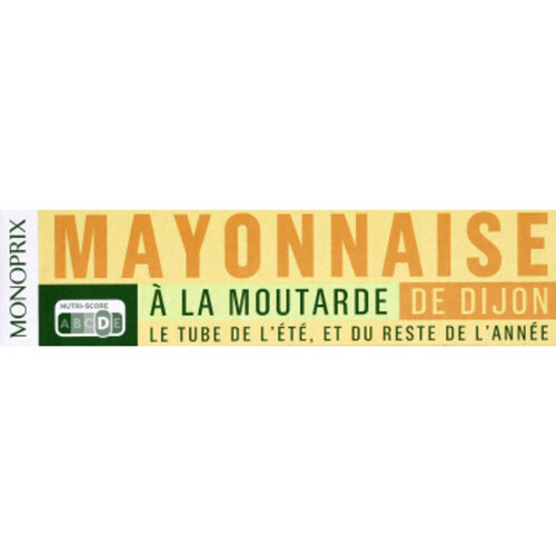 Monoprix Mayonnaise à la moutarde de Dijon 175g