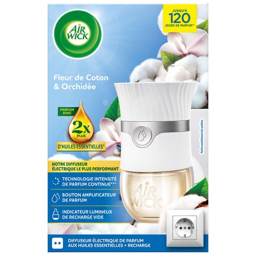 Airwick Diffuseur Electrique de Parfum aux Huiles Essentielles + Recharge