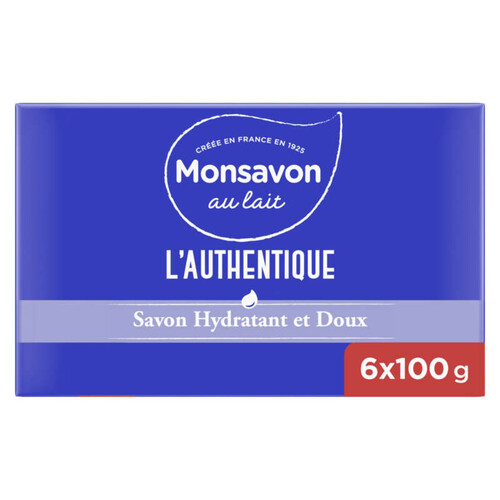 Monsavon Savon Lavant Antibactérien L'Authentique 6x100g