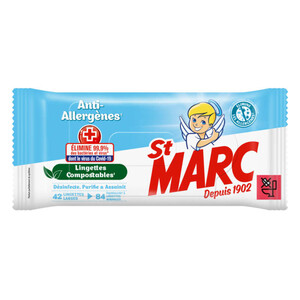 Saint Marc St Marc Lingettes Biodégradables Anti-Allergènes X42 42 x..